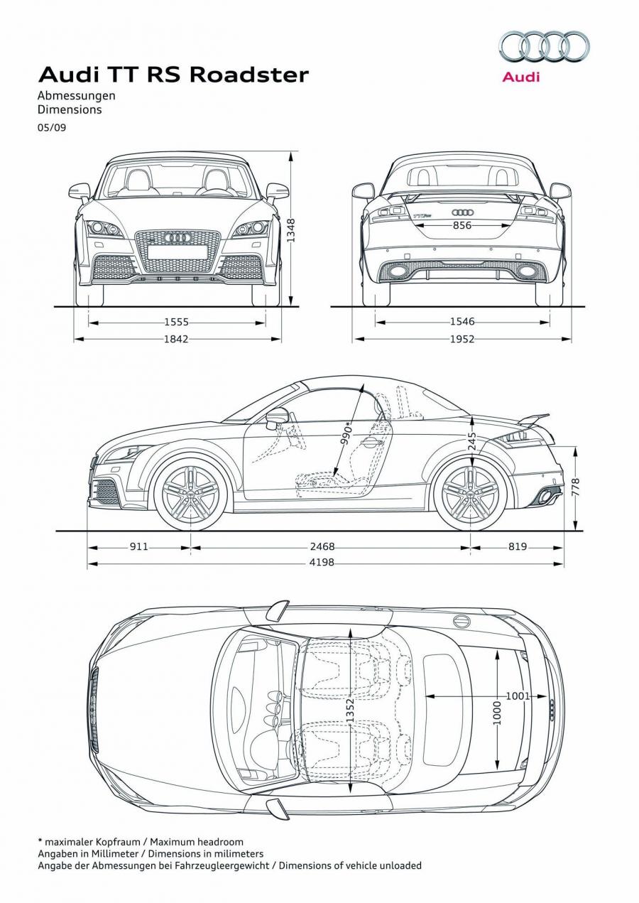 Схема Audi TT RS Coupe (8J) 2009 года  (WW) (фото 45 из 63)
